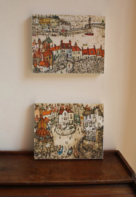 Whitby Rooftops & Robin Hoods Bay Canvas Prints All 20 x 25 cm Canvas Prints are priced at £95 each
