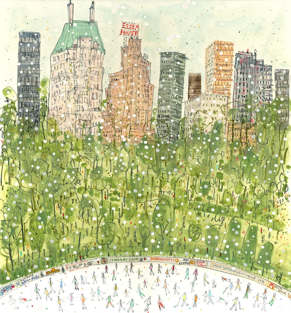SNOWING IN CENTRAL PARK CLARE CAULFIELD.jpg