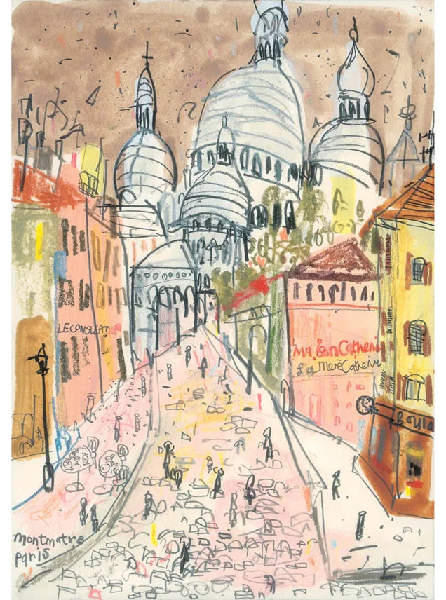 'Sacre Coeur Paris' Giclee print 29 x 41 cm Edition size 195 £145
