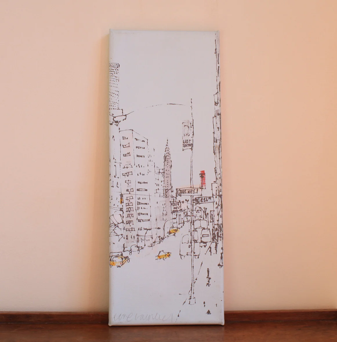Chrysler Building, New York acrylic on canvas & screenprint