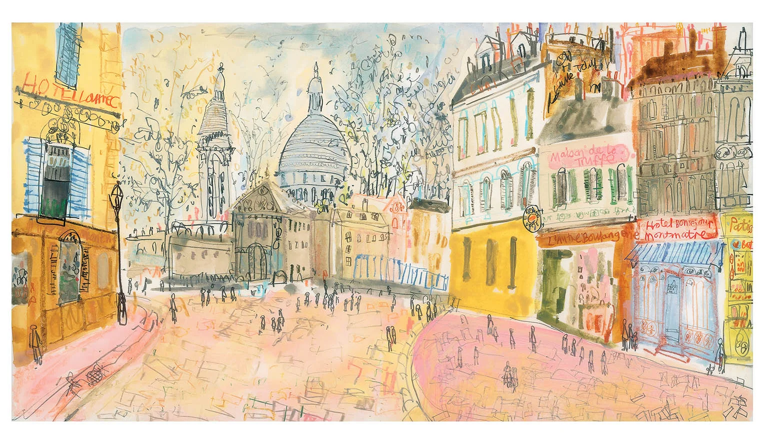 'Hotel Lautrec Paris' Limited Edition Giclee print Image size 57.5 x 31 cm Edition size 195 £195