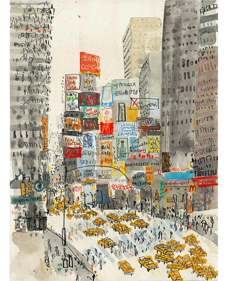'Times Square New York' Giclee print 30 x 40.5 cm Edition size 195 £145