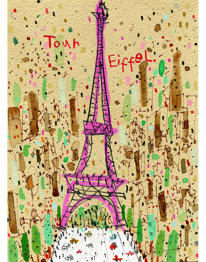   'Eiffel Tower Paris'  Giclee print 29.5 x 40.5 cm Edition size 195   £150 