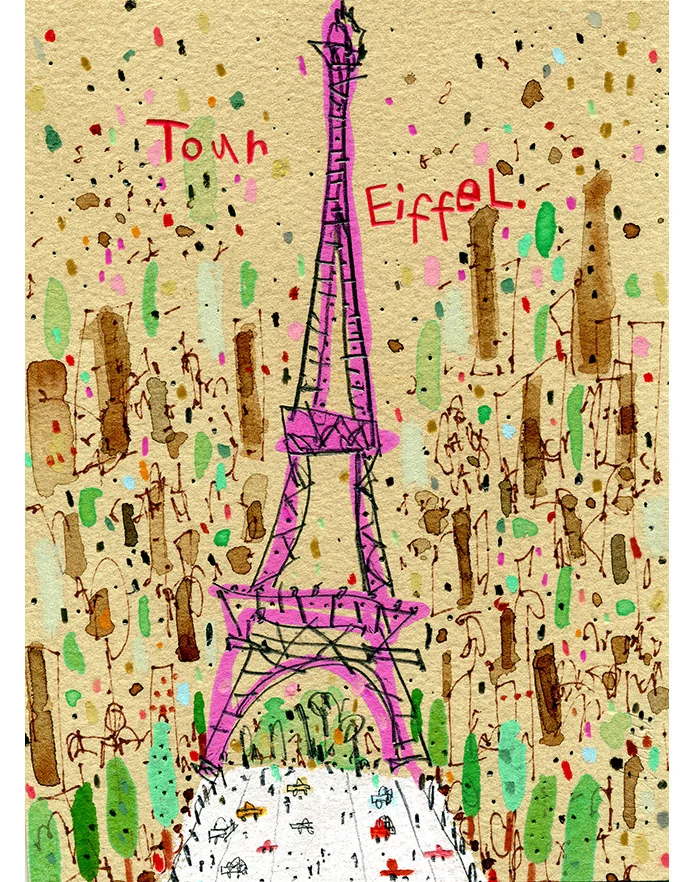 'Eiffel Tower Paris' Giclee print 29.5 x 40.5 cm Edition size 195 £145