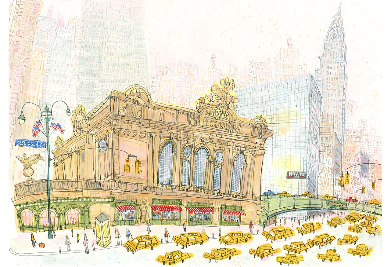 'Grand Central E42nd Street New York' Giclee print 41.5 x 30 cm Edition size 195 £145