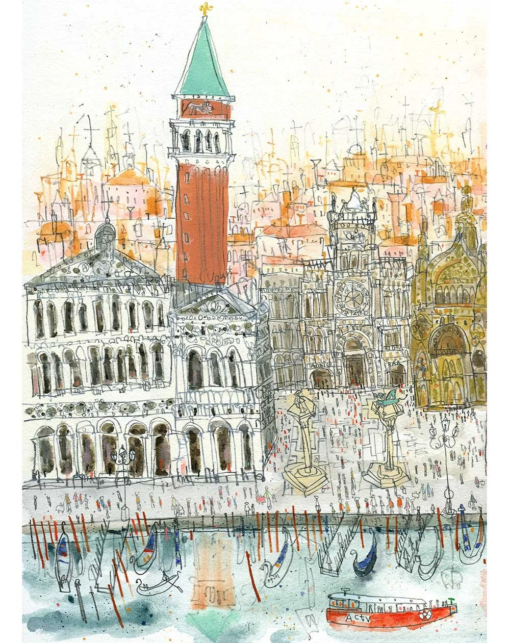   St Mark’s Campanile Venice  Giclee print 30 × 41.5 cm Edition size 250  £164 