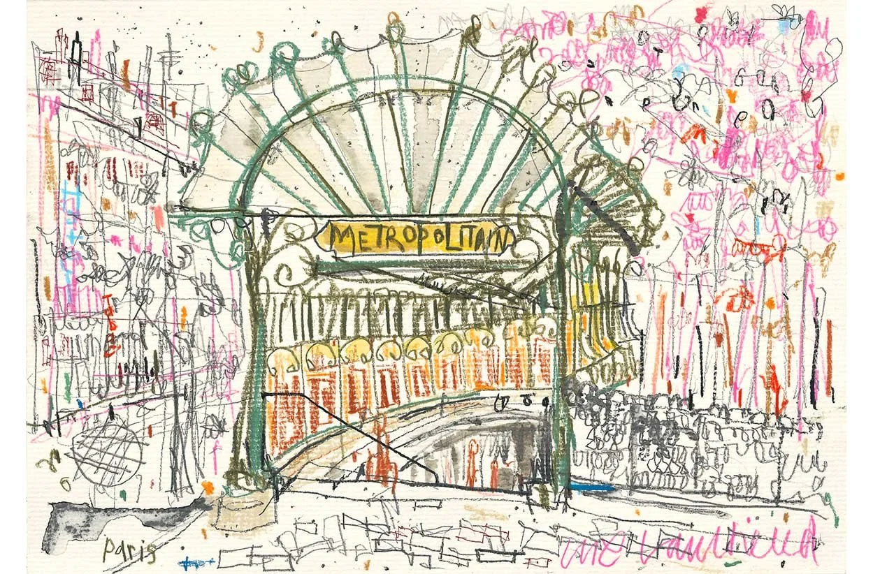   'Mé t ropolitain Paris'  Giclee print 43 × 30 cm Edition size 250  £164 