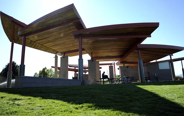 Marquez Rodriguez takes a moment from to reflect from the outdoor pavilion at the top of Ruby Hill Park in West Denver on Thursday, October 13, 2011. Lindsay Pierce, YourHub
