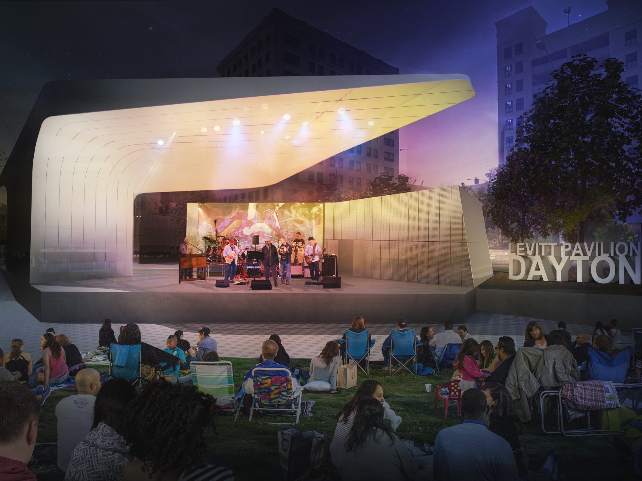 Levitt Pavilion, Dayton, Ohio - Est. 2018 levittdayton.org