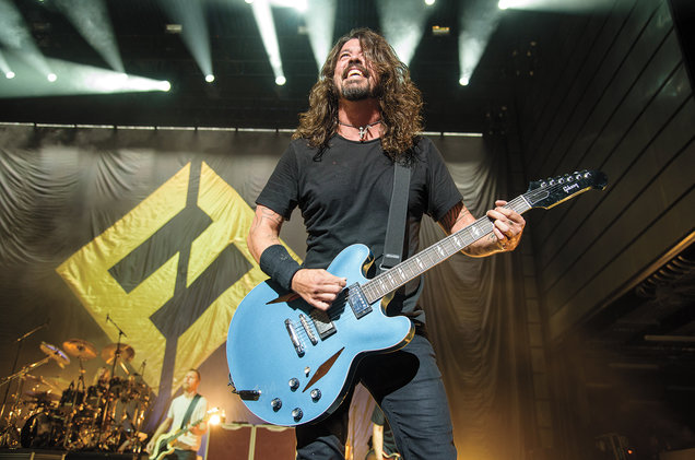 Kyle Gustafson/For The Washington Post/Getty Images Grohl fronted the Foo Fighters during the opening-night show at The Anthem (inset) in Washington, D.C., last October.