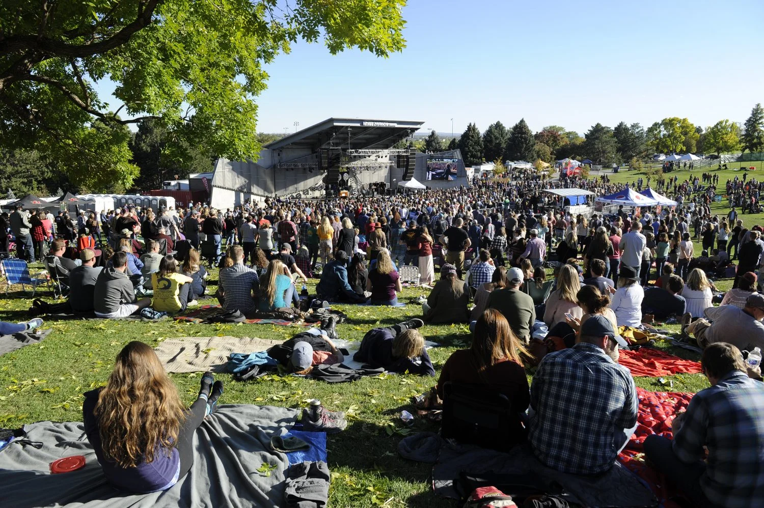 Nathaniel Rateliff & The Night Sweats, along with Rateliff’s foundation, The Marigold Project, host a day of events to support the prevention of gun violence including a concert at the Levitt Pavilion October 13, 2018 in Denver. (Kathryn Scott/Special to The Denver Post)