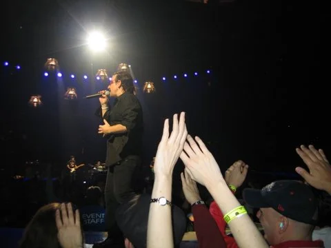 Yes, those are my hands in front! U2, Boston, 2005!
