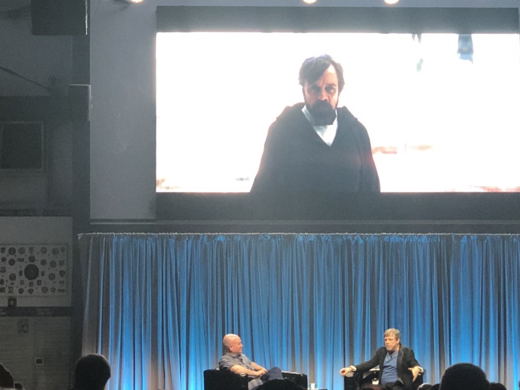 Mark Hamill and me on stage at Amazon MARS 2019.