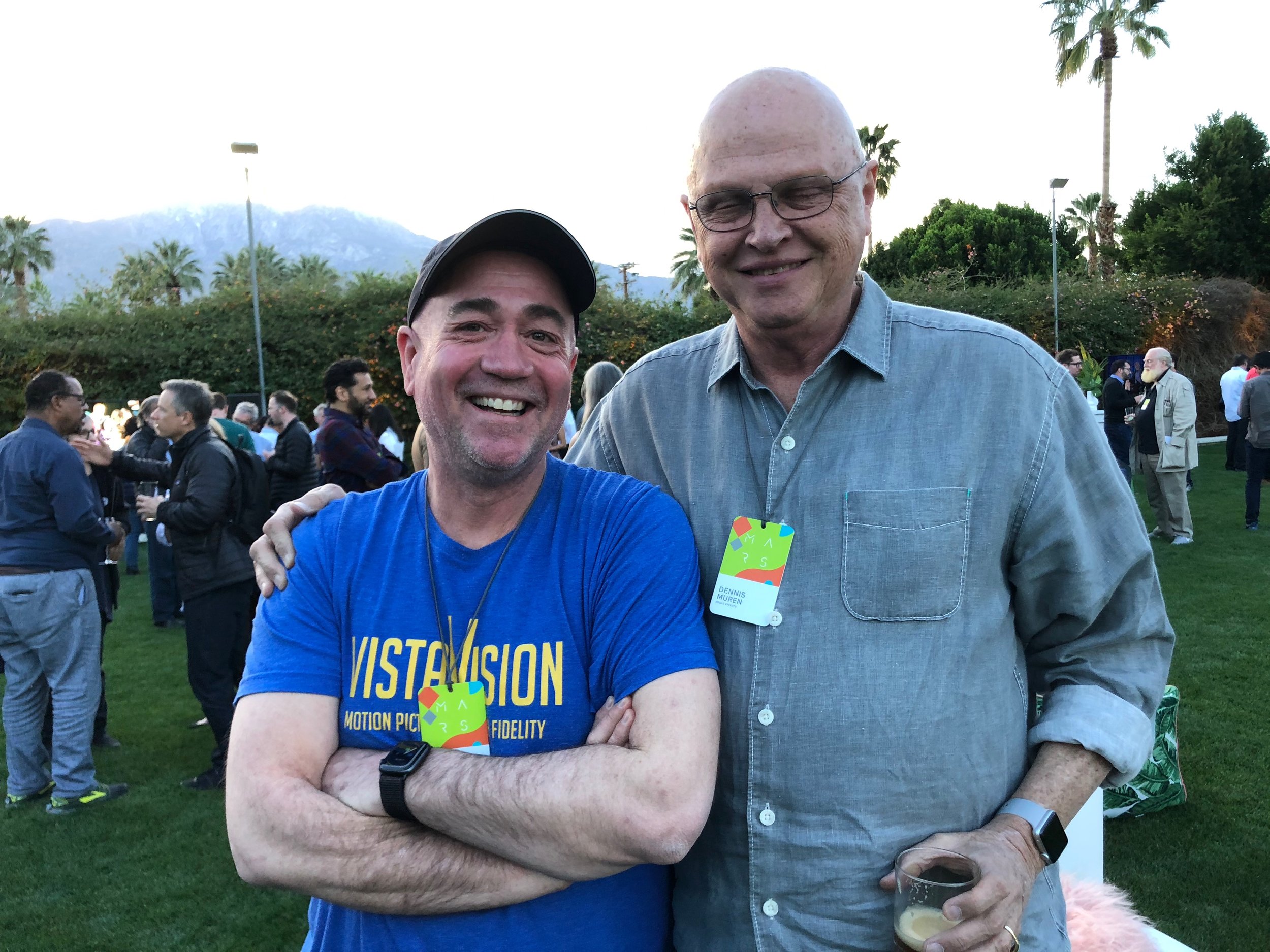  Hanging out with my friend, former ILM colleague, and childhood hero, Dennis Muren. 