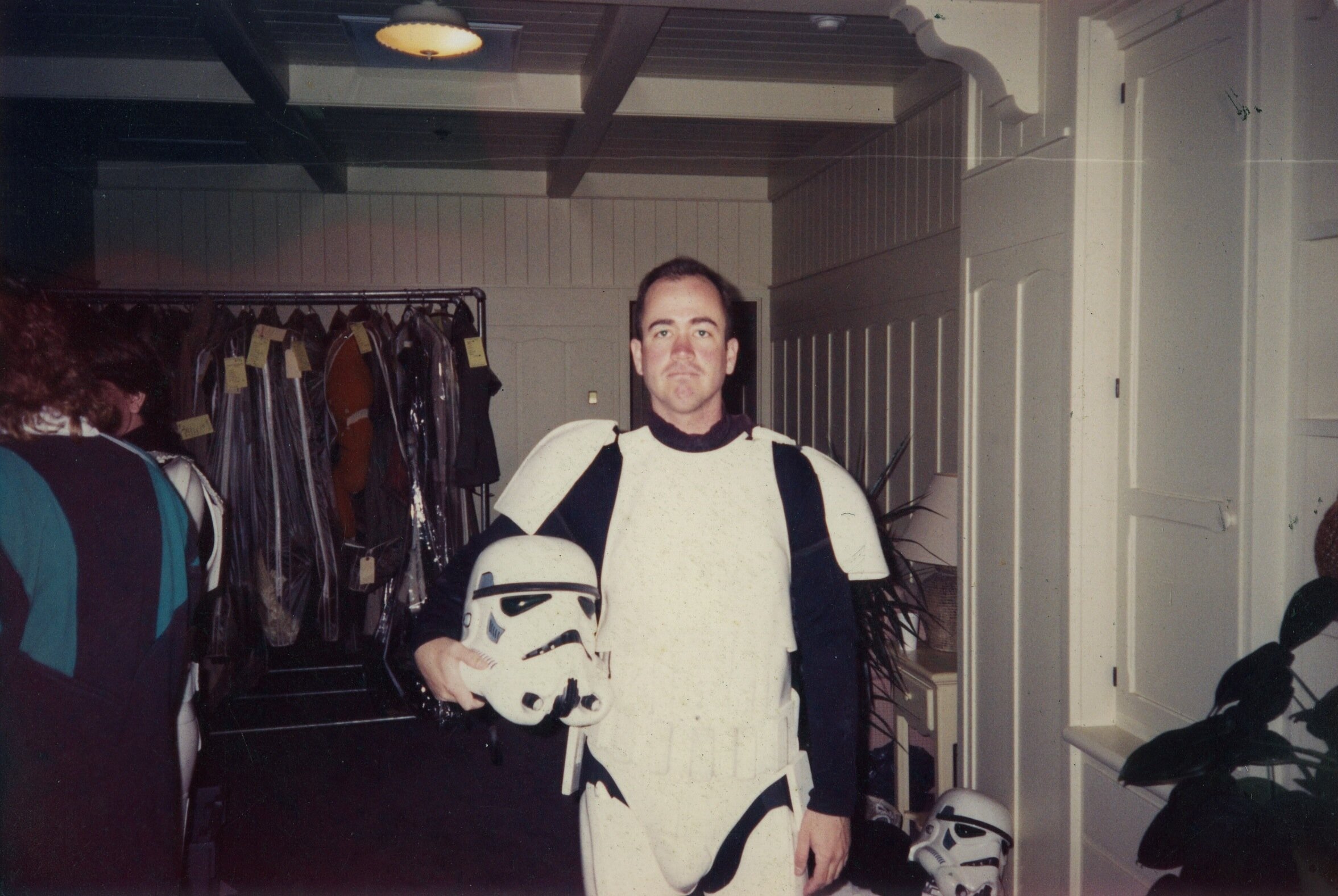  Costume fitting at Skywalker Ranch for insert shots on Star Wars: Special Edition.  
