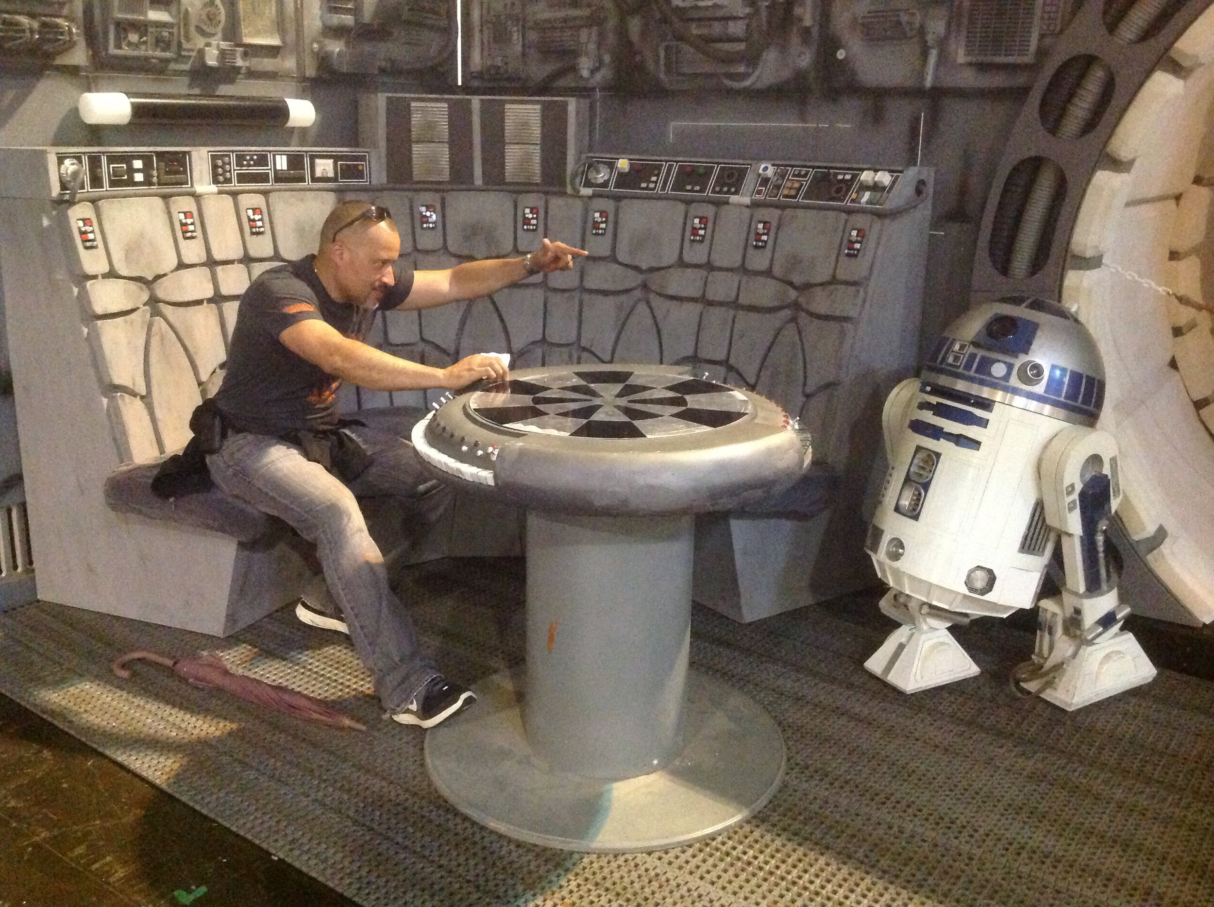  Playing chess on the Falcon with Artoo.  