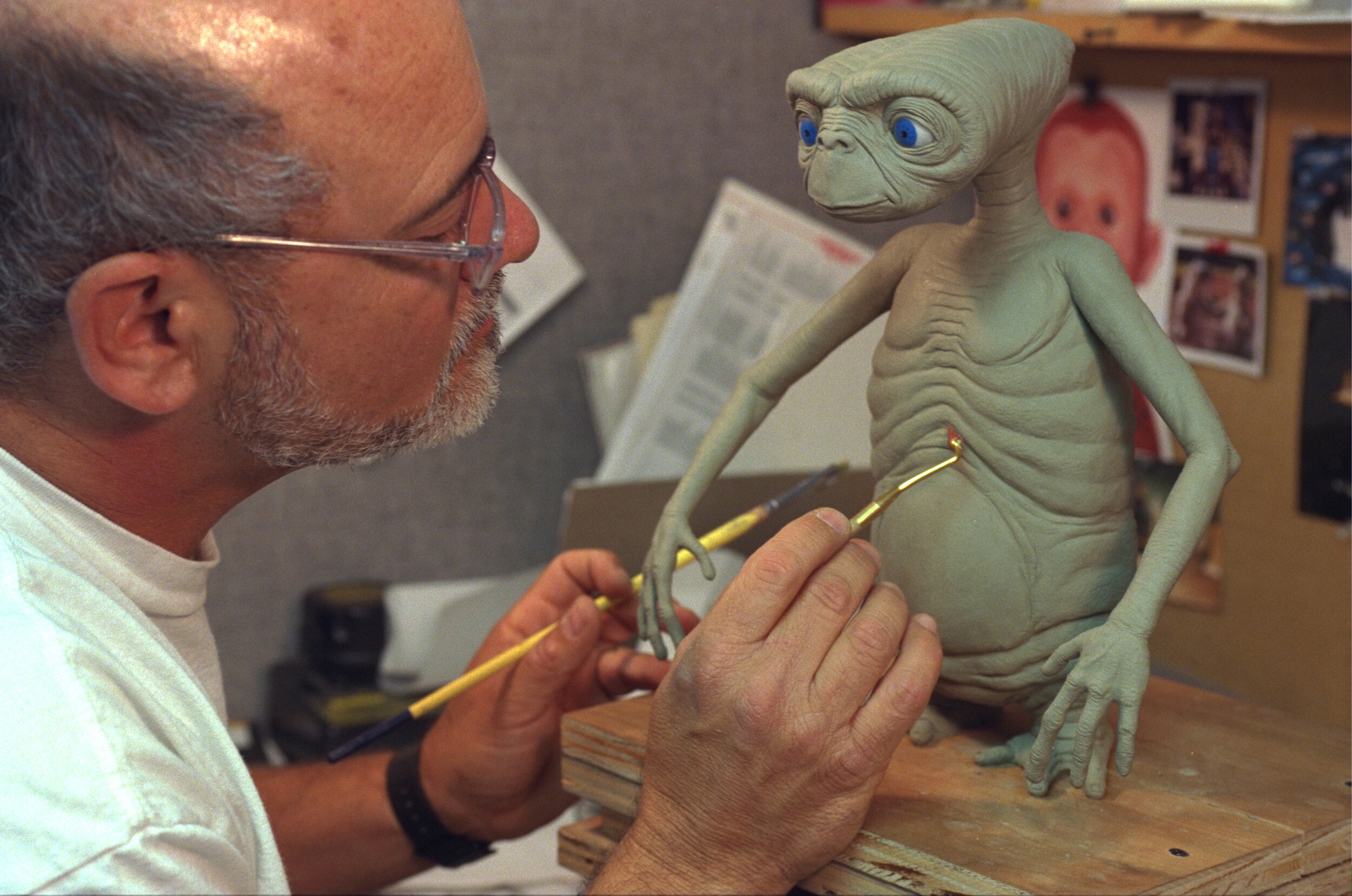  Working on a sculpt for a familiar alien.  