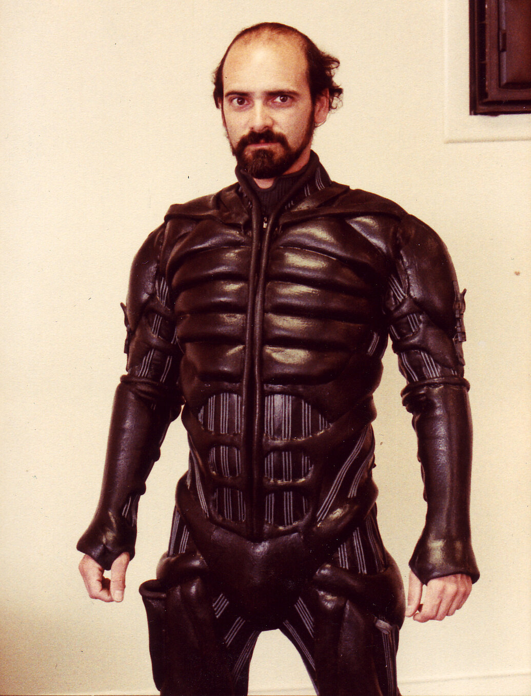  Mark photographed for a costume test of the Bob Ringwood still-suit for David Lynch’s 1984 film Dune  