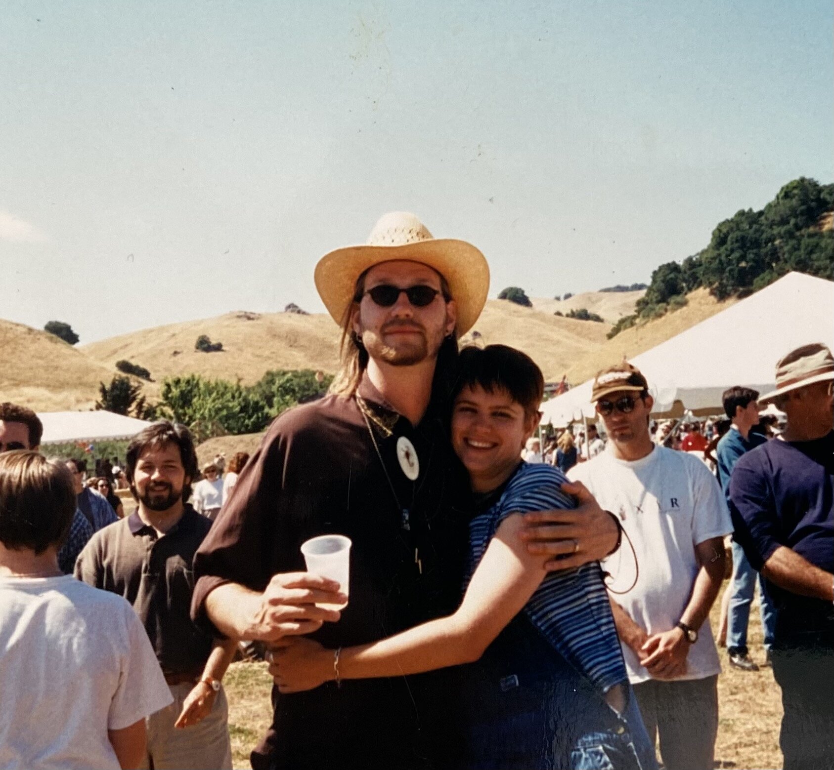  TyRuben Ellingson with Julija at a Lucasfilm 4th of July picnic. Note the young George Murphy in the background.  