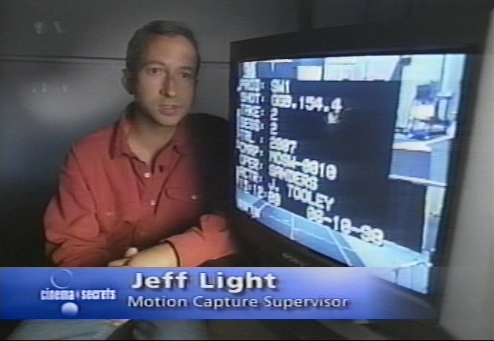  Jeff shares info about the motion capture process for “Cinema Secrets”.  