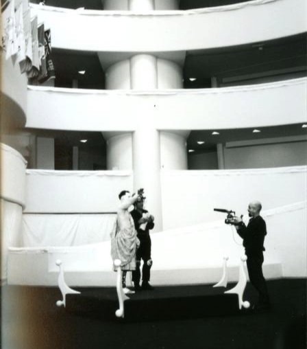  Shooting at the Guggenheim with Matthew Barney and Richard Serra.  