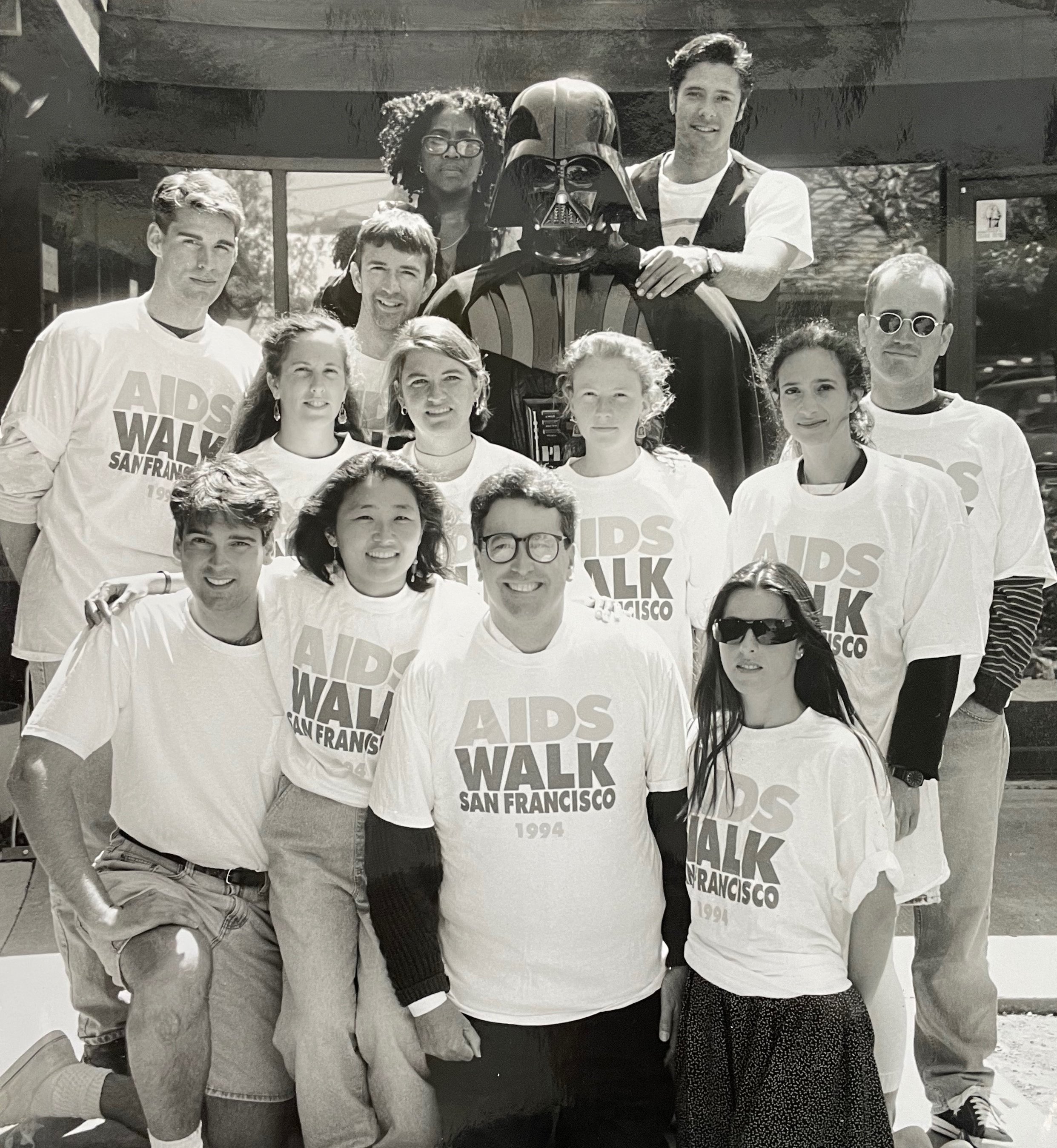  1994 Lucasfilm AidsWalk team.  