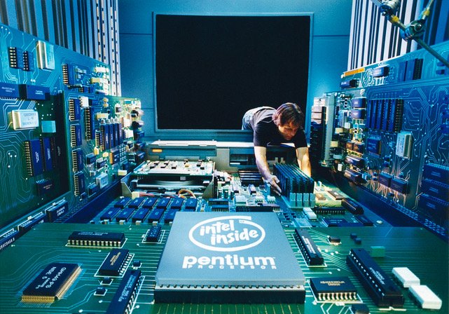  Dressing the set for the Intel  I Want  commercial (1994) 