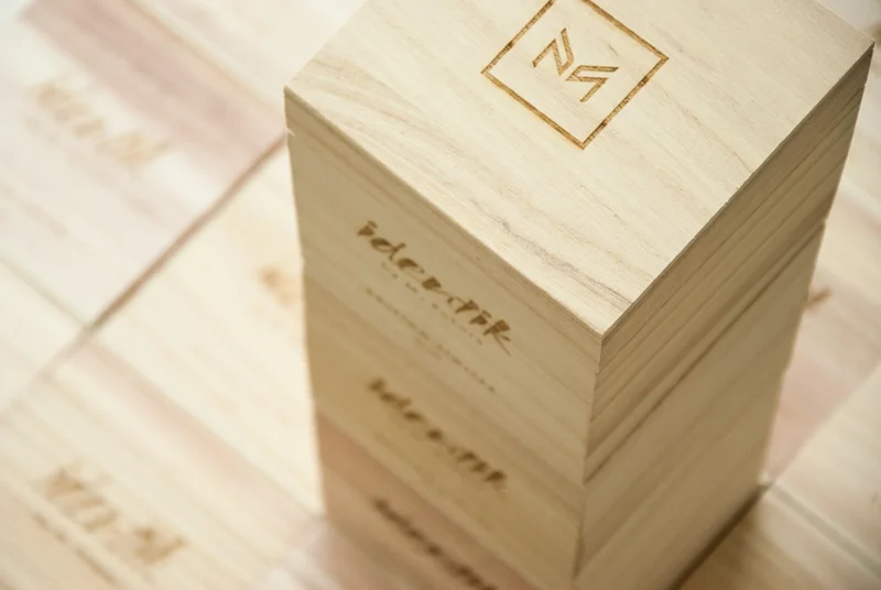 Boîte en bois personnalisée