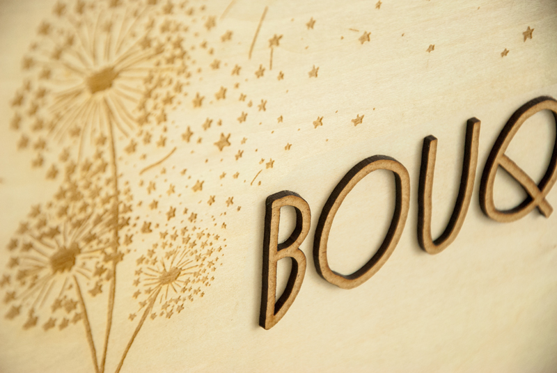 Logo en bois sur-mesure