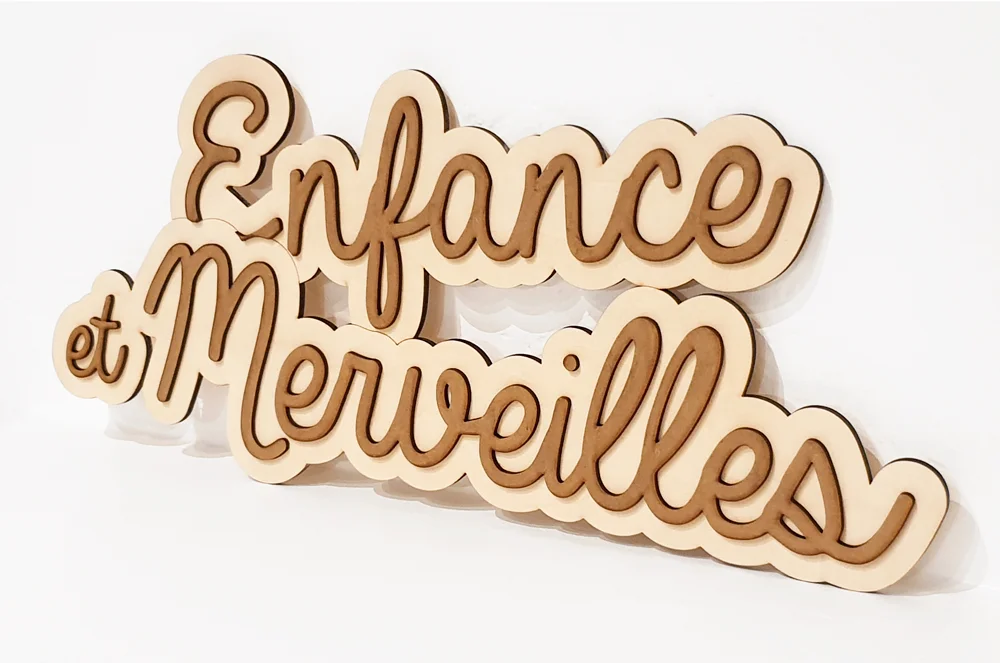 enseigne en bois sur-mesure