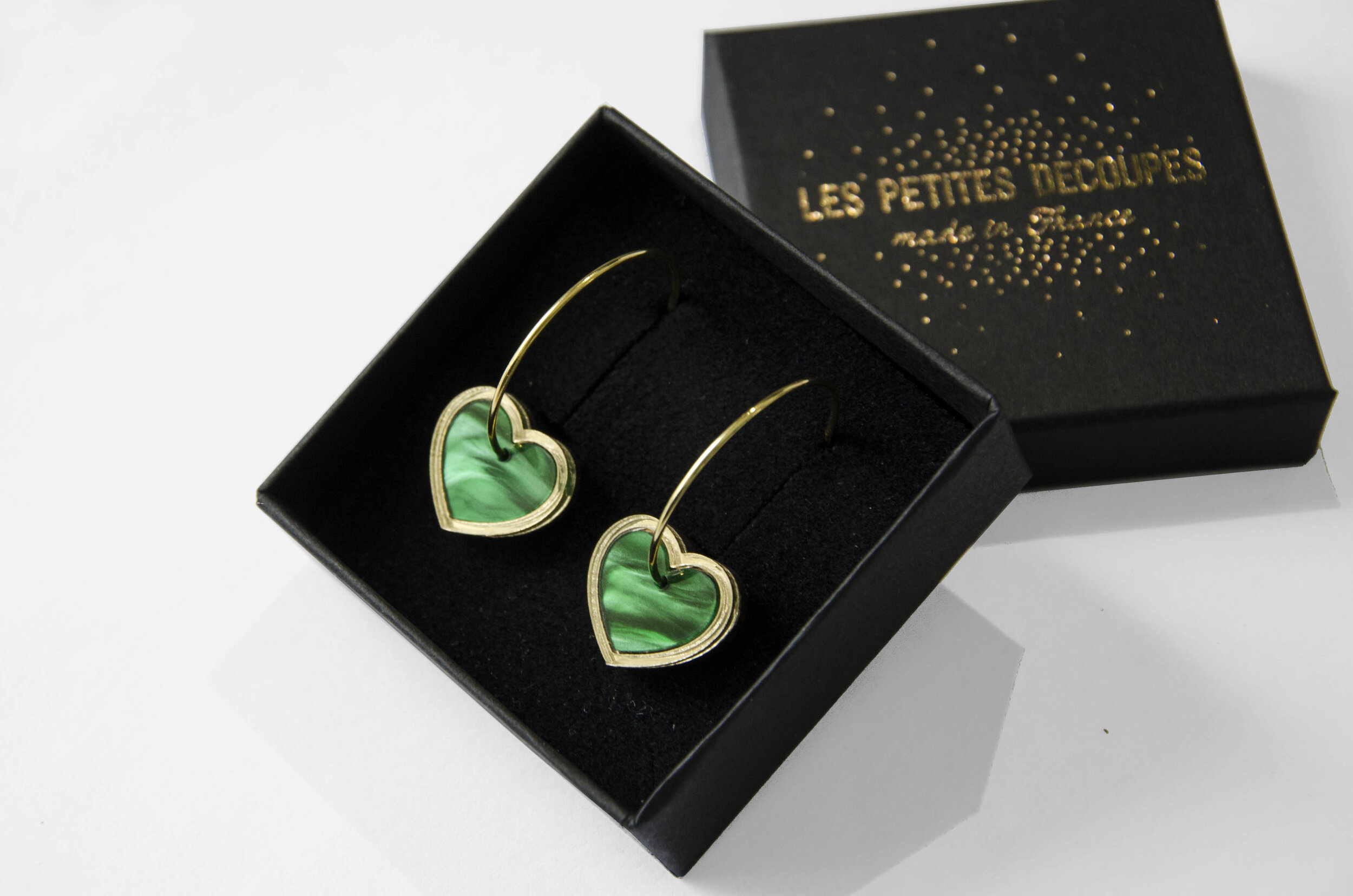 Boucles d'oreilles coeur made in france