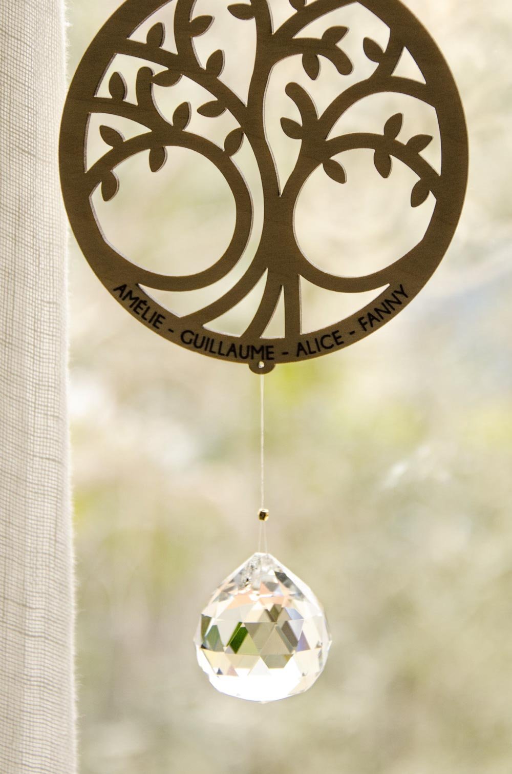 Suncatcher en bois personnalisable