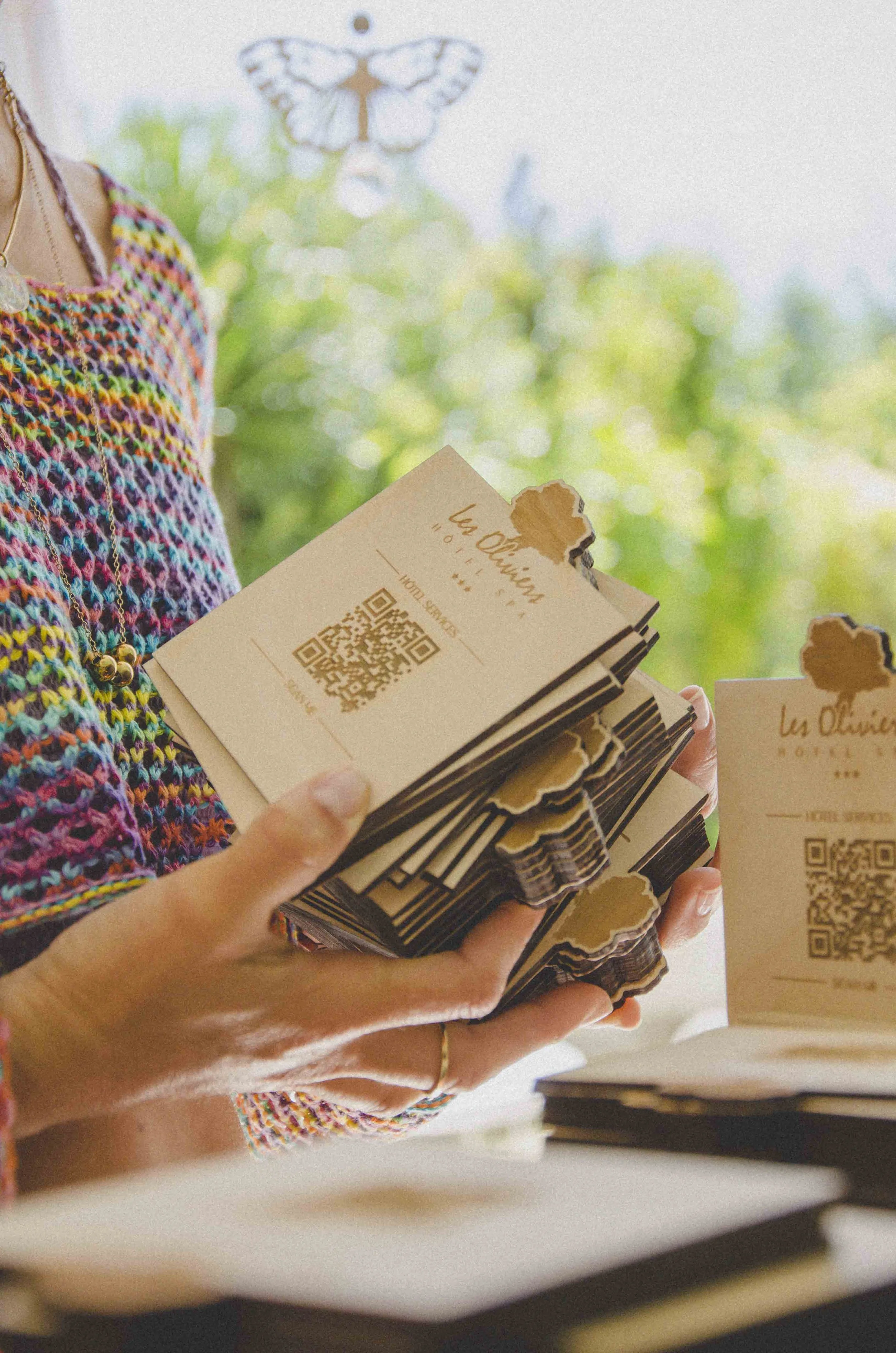 QRcode sur-mesure en bois