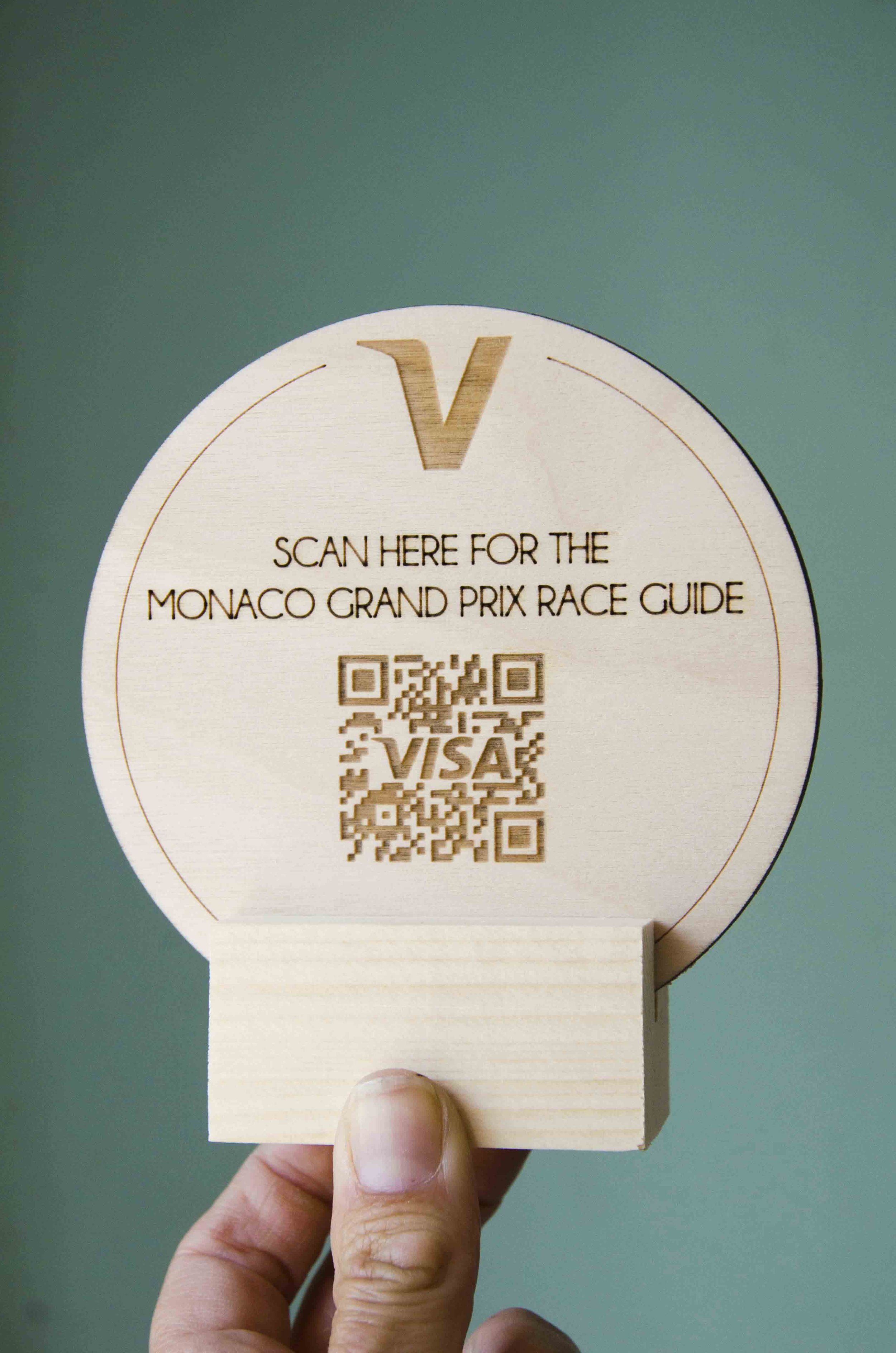 QRcode en bois personnalisé