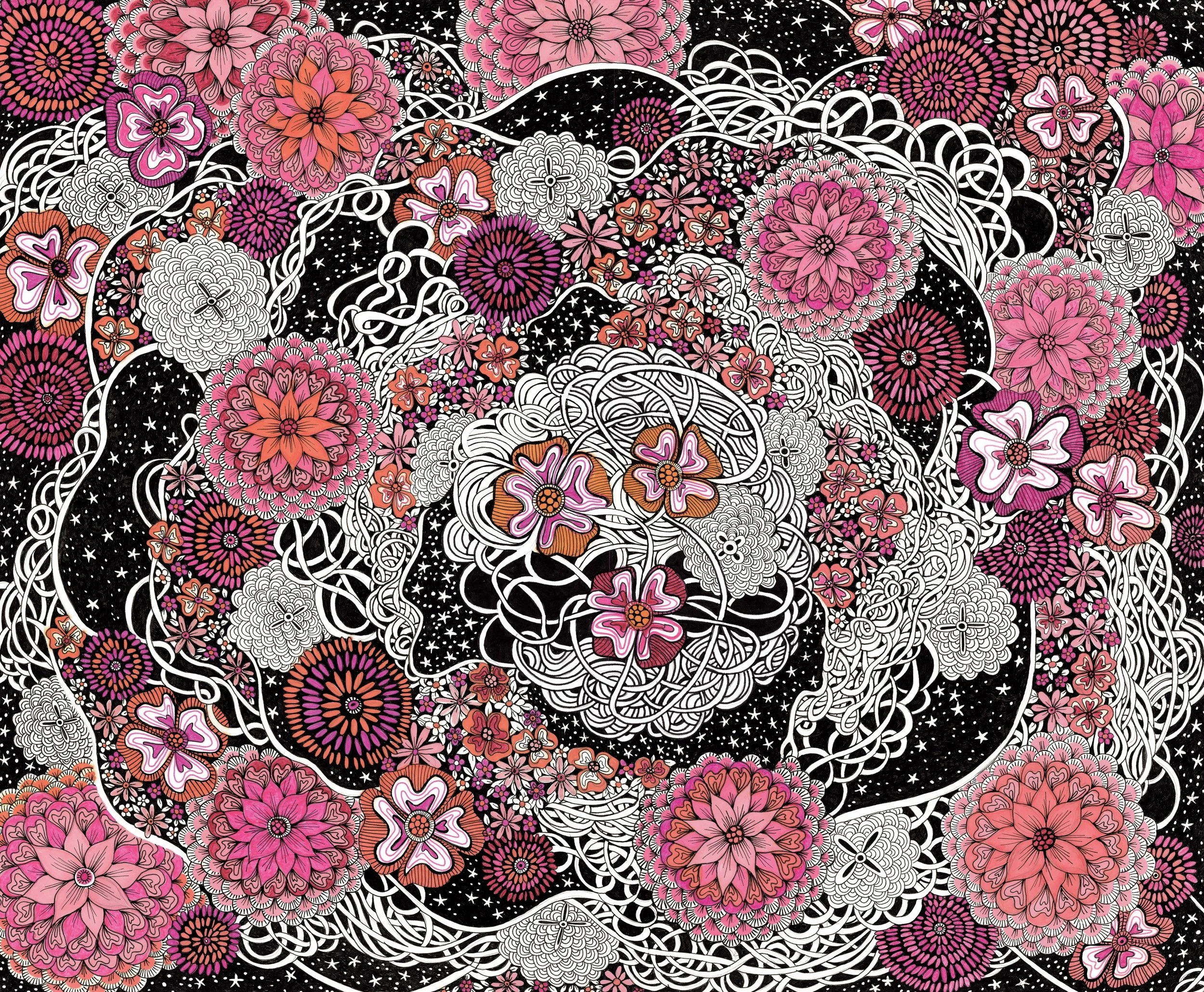 Tangled up in Blooms, 2017