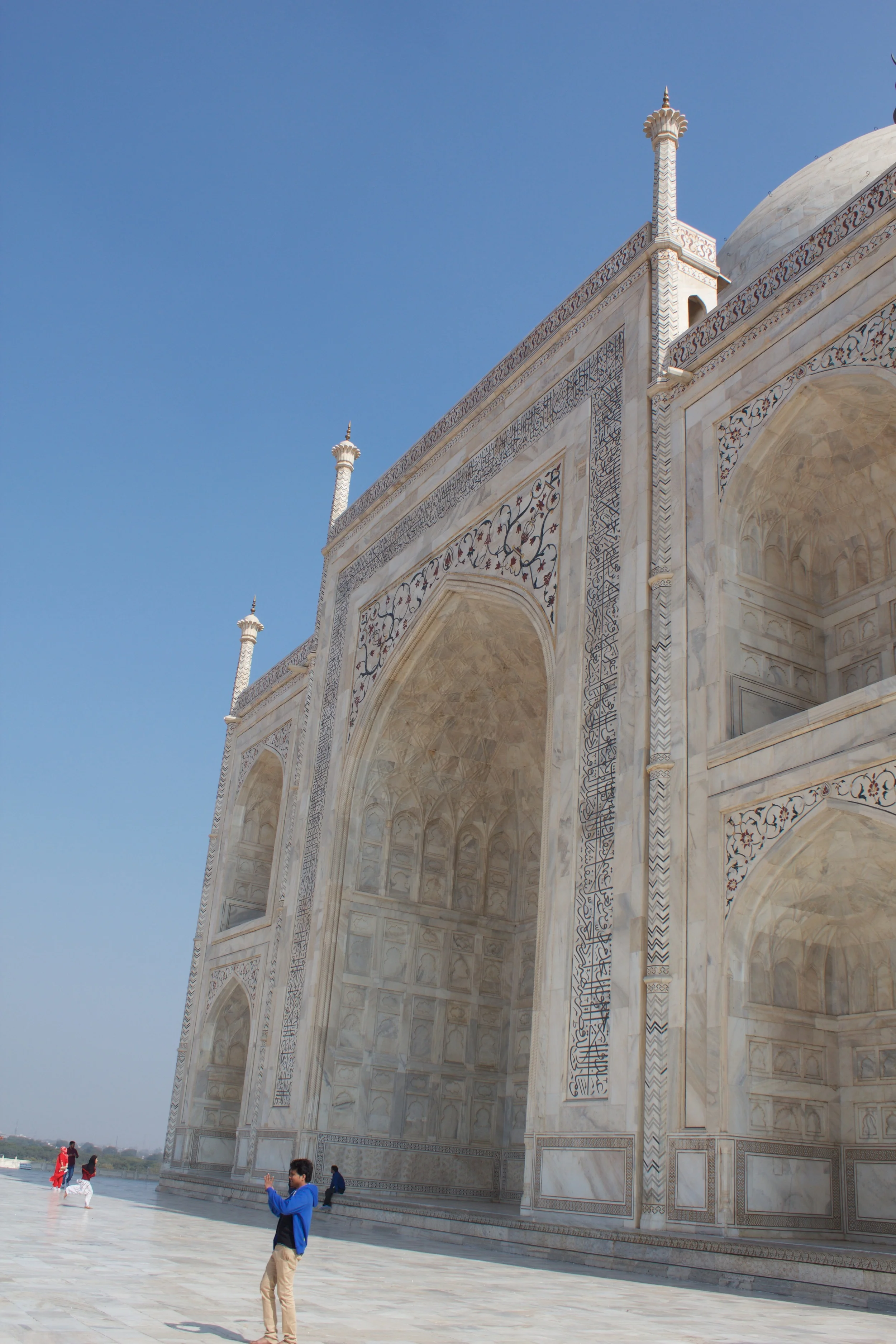 back side of the Taj Mahal