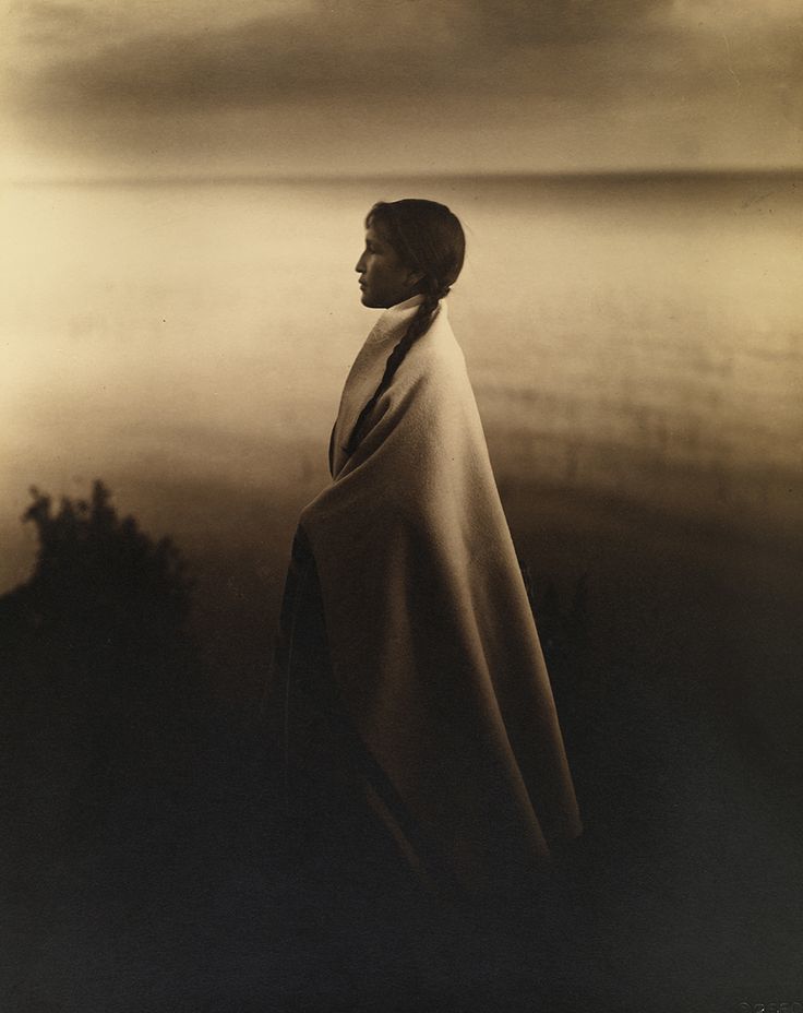 portrait of an ojibway, or chippewa woman in 1907. photograph by roland w. reed, national geographic ~