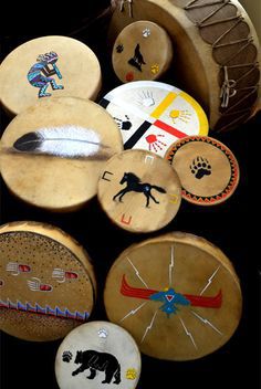 authentic native american handcrafted drums ~