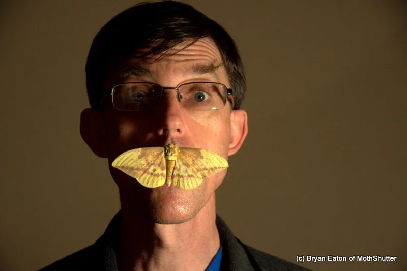 Bryan with Emperor Moth