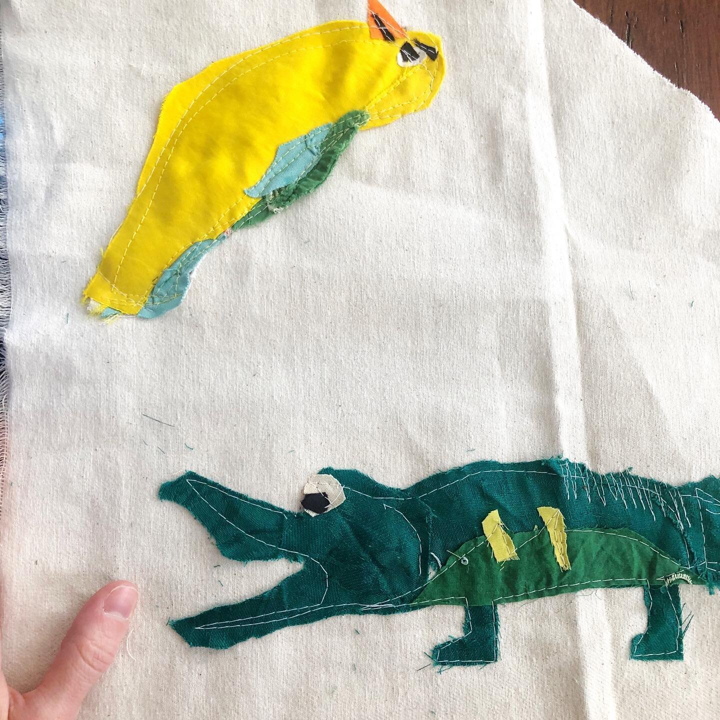 Uh oh, he&rsquo;s coming for me. Good thing I haven&rsquo;t sewn the teeth yet