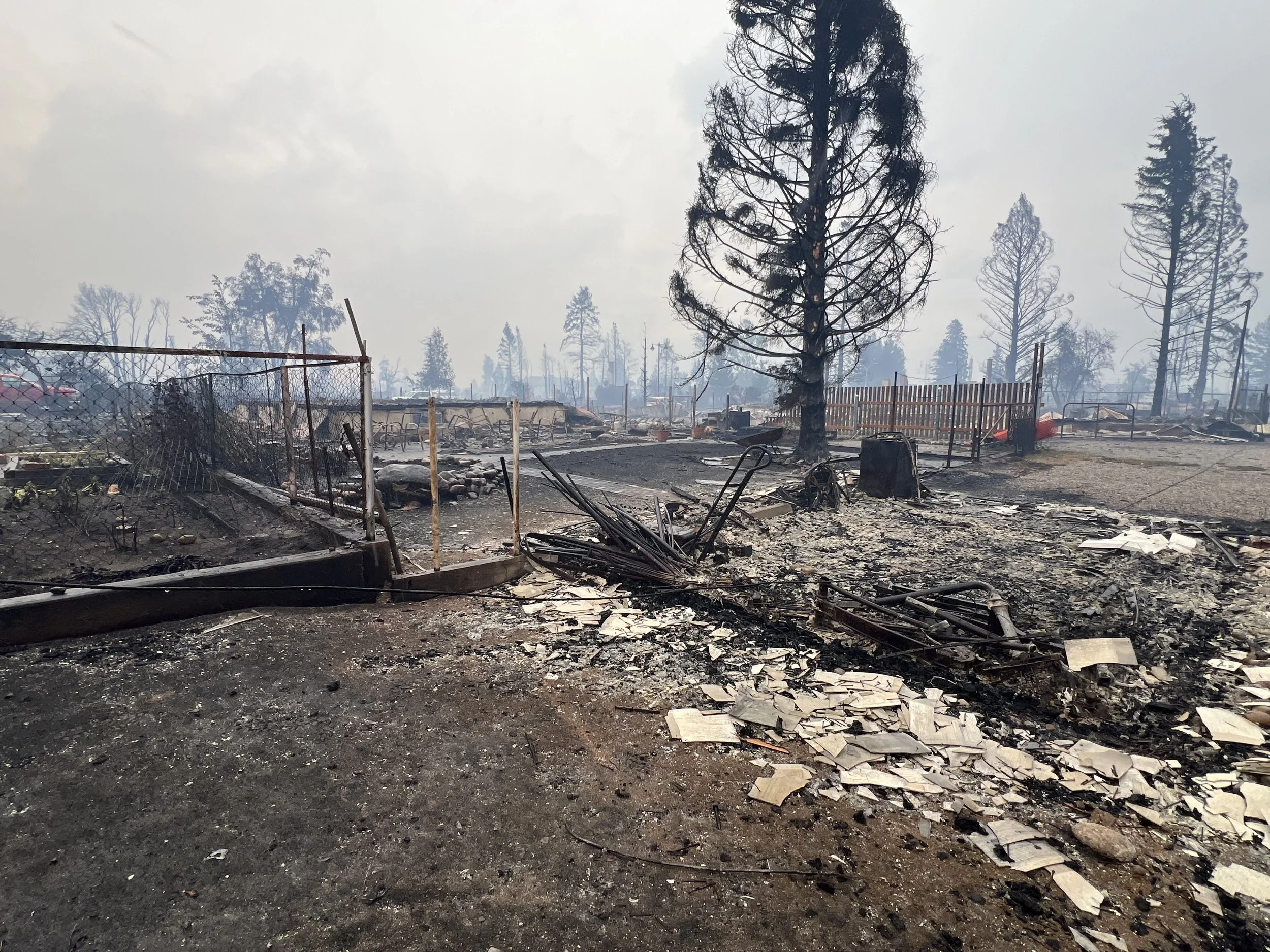 west corner 711 after the fire