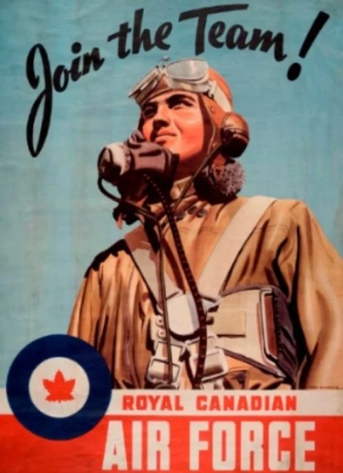 Join the Team! Artist: Ted Harris Recruitment poster for the RCAF, 1939-45