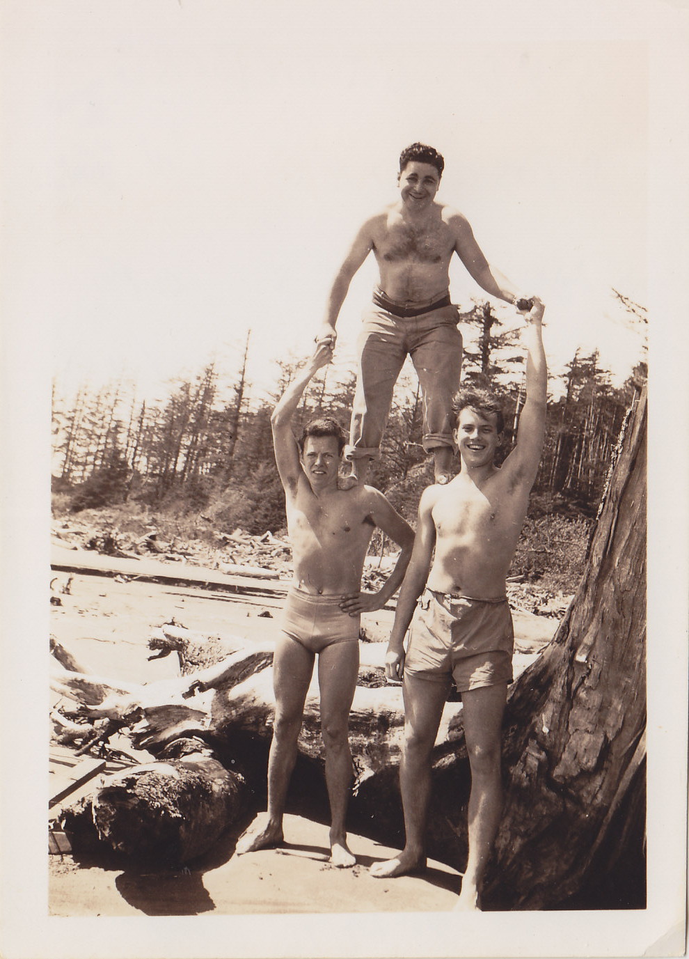 On the Beach at Tofino, BC, c.1944