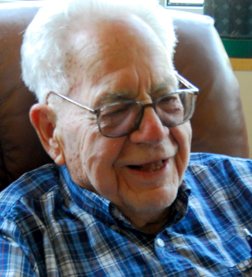 Dr. Fred Hunt is all smiles after granting Curator Maya Hirschman a lovely interview in July, 2015. 