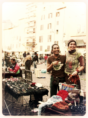 First days of street vending in Rome, Italy with Edgar Nabor Ortiz