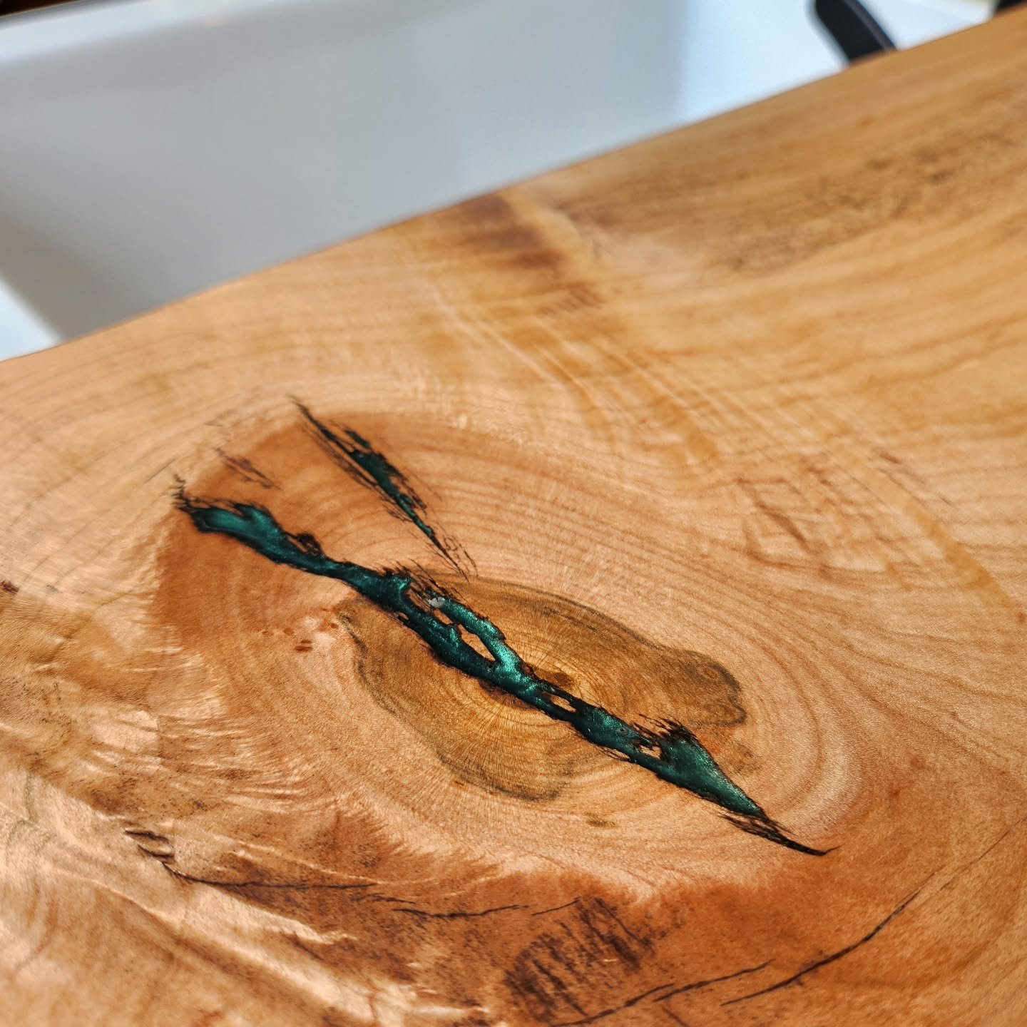 On some occasions, I suppose our company could be be called INDOOR Artisan. Here is a close up of a project I took on for a good friend. The bar top is a&nbsp; maple slab. But most importantly: look at how the &quot;imperfections&quot; can be transfo