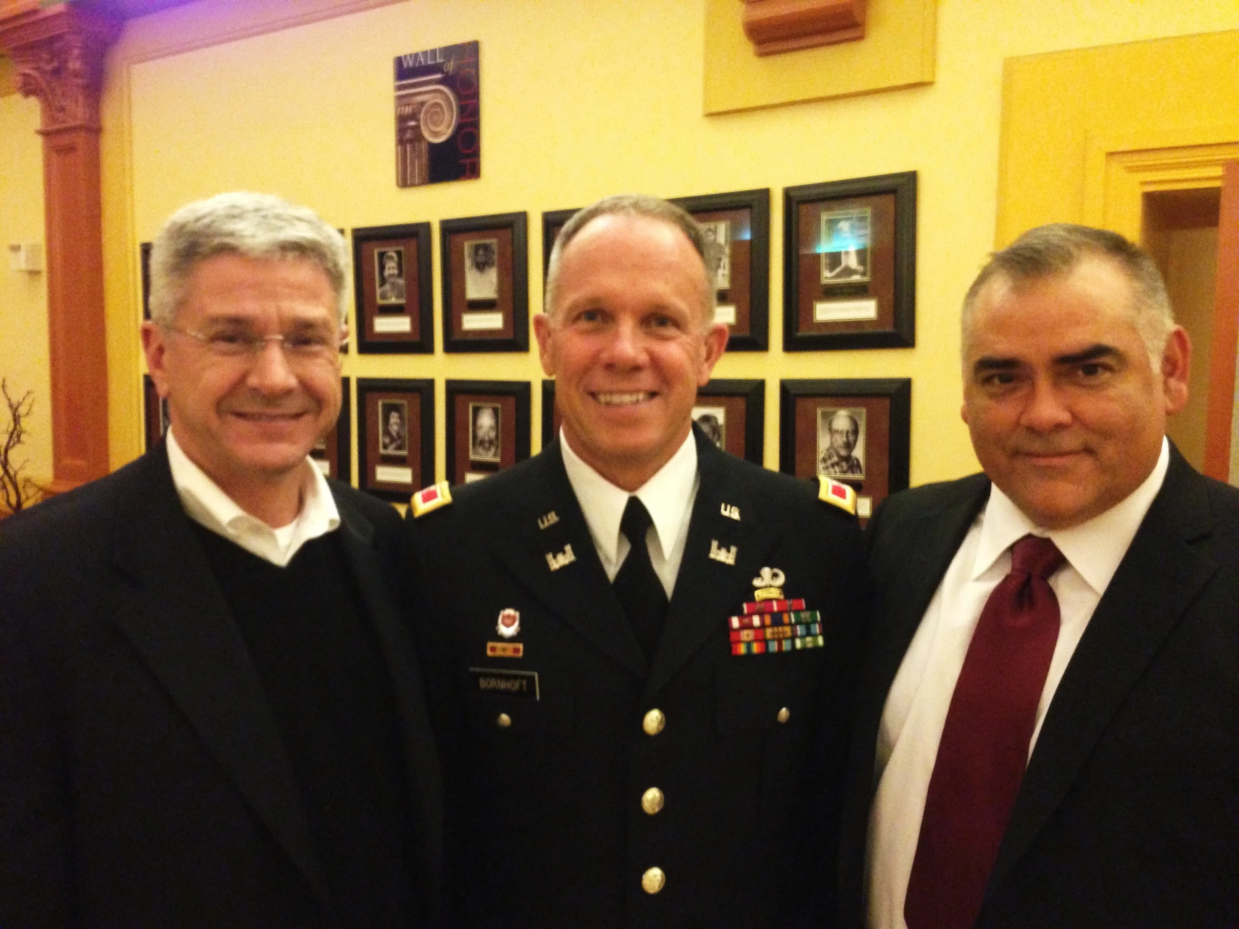 Andrew Brooks, Stewart, and Ben Gomez at The Center
