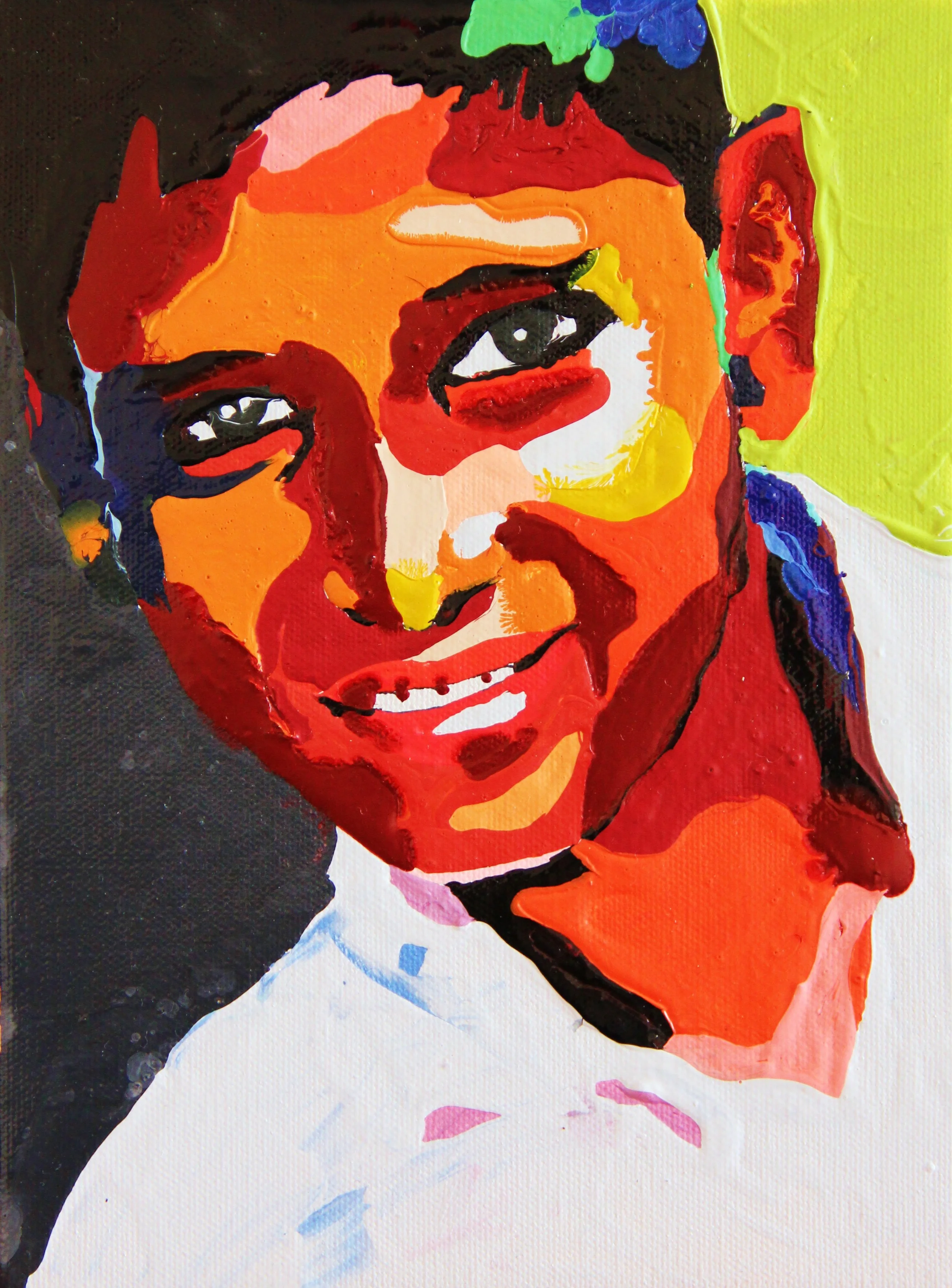acrylique sur toile, 25x20 cm toile numéro 371 VENDU