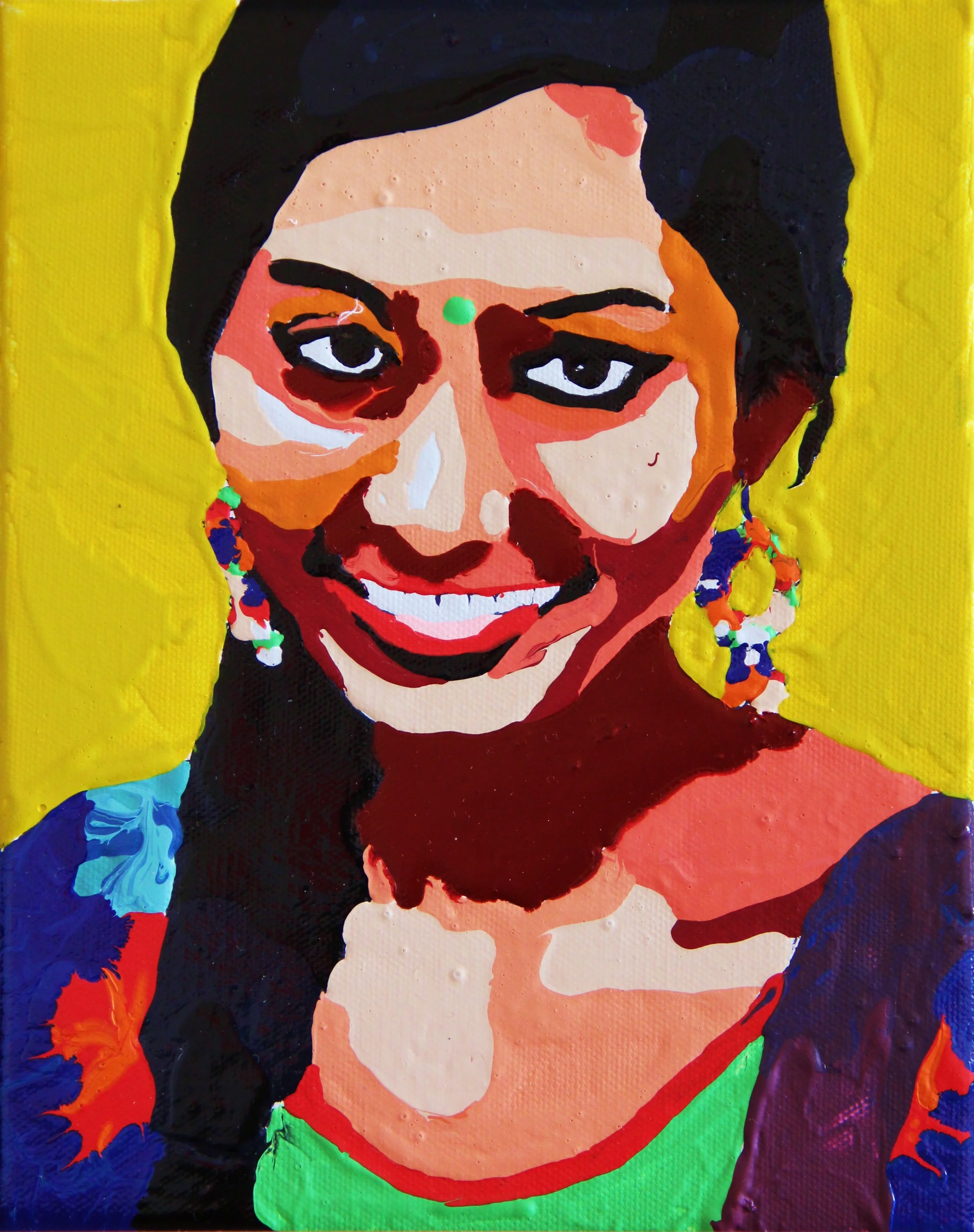 acrylique sur toile, 25x20 cm toile numéro 373
