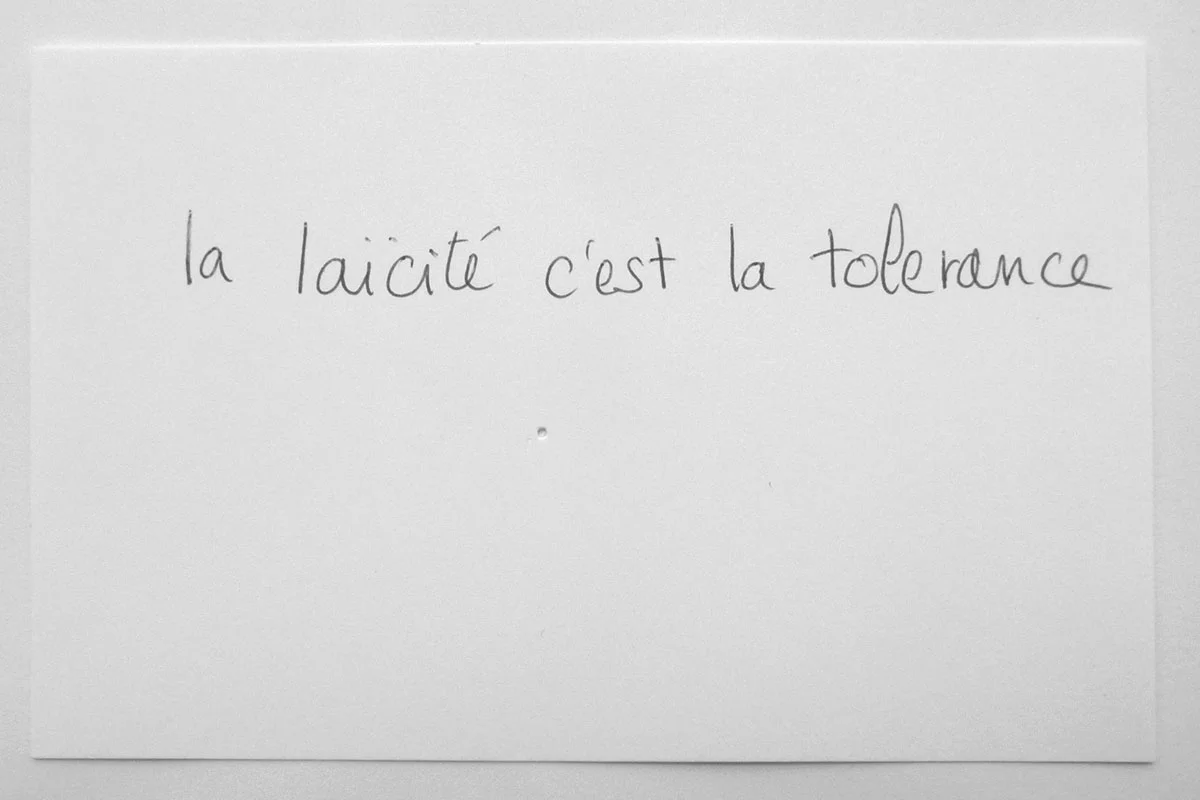 réponse donnée par un visiteur à la question "Et maintenant?" novembre 2015 - MacParis